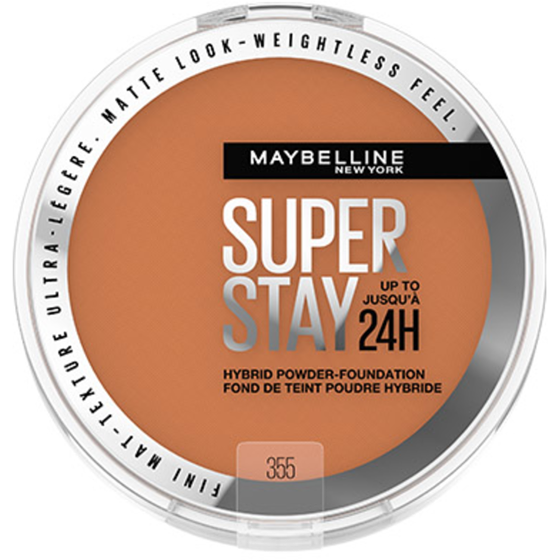 Maybelline Super Stay 24 Hour Hybrid Powder Foundation, Waterproof, Vegan, Mattifying, 355 6 g, $283.17/100g
