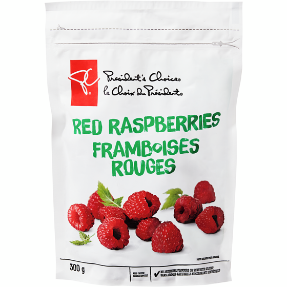 le Choix du Président Framboises rouges congelées 300 g, 2,00 $/100g