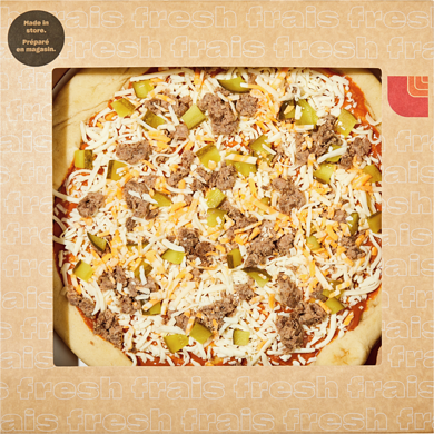 null Cheeseburger Pizza 561 g, $1.78/100g