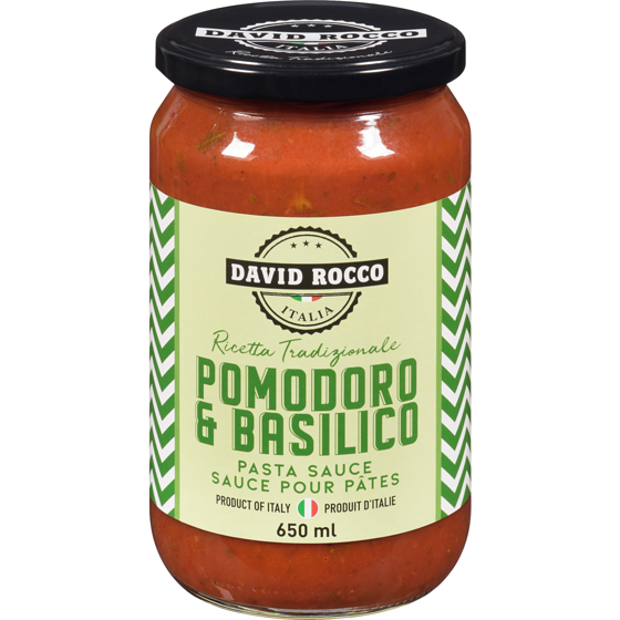 David Rocco Pasta Sauce Pomodoro & Basilico 650 ml, $1.54/100ml