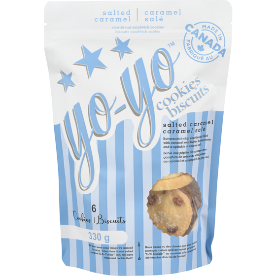 null Shortbread Sandwich Cookies Salted Caramel 330 g, $2.72/100g