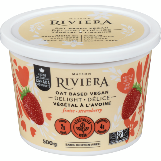 Riviera Oat Based Vegan Delight Strawberry 500 g, $1.40/100g