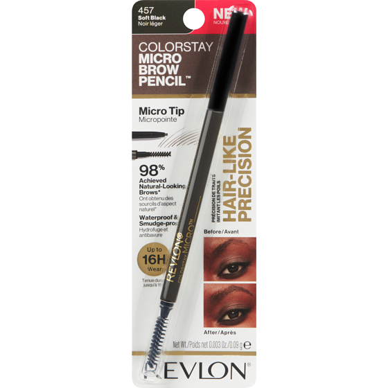 Revlon Crayon à sourcils ColorStay Micro Noir léger 1 ea, 13,99 $/1ch