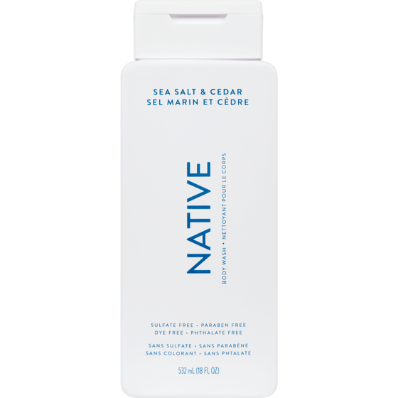 Native Nettoyant pour le corps sel de mer et cèdre sans sulfate 532 ml, 3,01 $/100ml