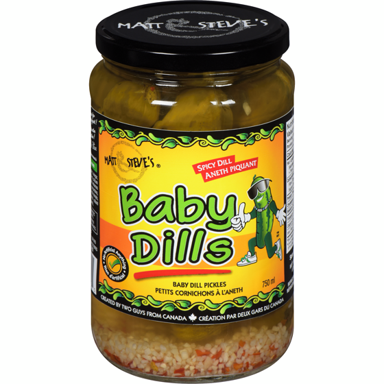 Matt & Steve's Baby Dills Baby Dill Pickles Spicy Dill 750 ml, $0.87/100ml