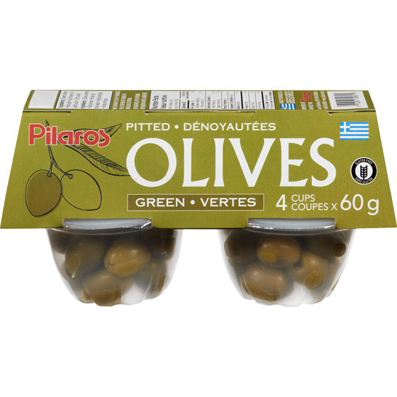 Pilaros Olives vertes dénoyautées, 4 tasses 240 g, 3,04 $/100g