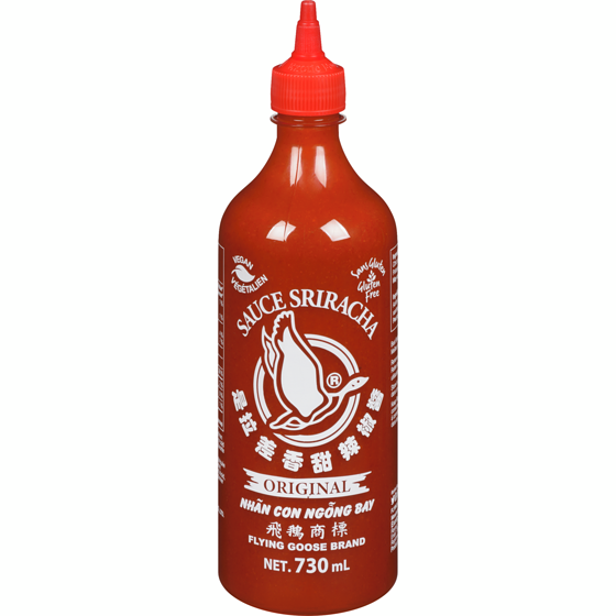 Flying Goose La sauce sriracha hot chilli original 730 ml, 0,75 $/100ml