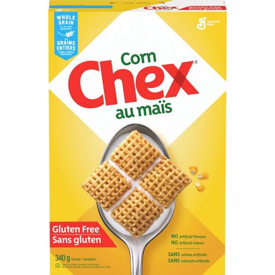 General Mills Chex au Maïs, Céréales Complètes, Sans Gluten 340 g, 1,70 $/100g