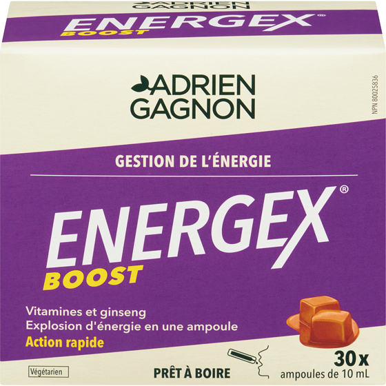Santé naturelle Energex boost gestion de l'énergie 30 ea, 0,65 $/1ch