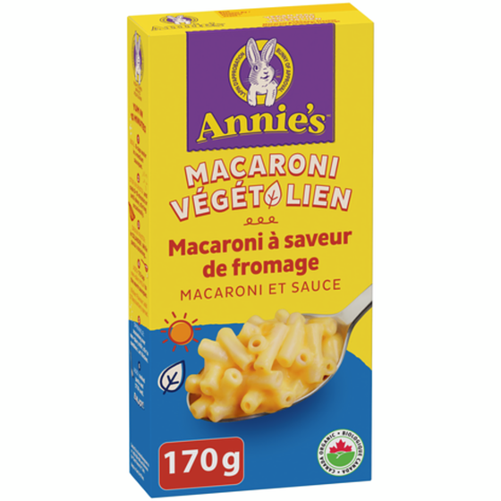 Annie's Macaroni Végétalien au Cheddar 170 g, 2,64 $/100g