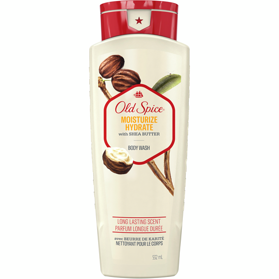 Old Spice Men's Body Wash Moisturize with Shea Butter 532 ml, $2.25/100ml