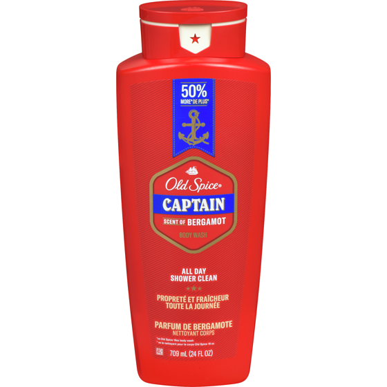 Old Spice Nettoyant pour le corps Captain, parfum bergamote 709 ml, 1,62 $/100ml