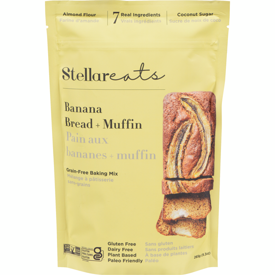 Stellareats Grain-Free Baking Mix Banana Bread + Muffin 265 g, $5.66/100g