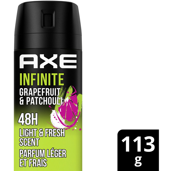 Axe Infinite Deodorant Body Spray, Grapefruit & Patchouli 113 g, $4.42/100g