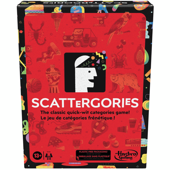 Hasbro Jeu Scattergories classique, jeu de groupe pour ados et adultes, à partir de 13 ans, jeu de société pour 2 joueurs et plus 1 ea, $30.00/1ea