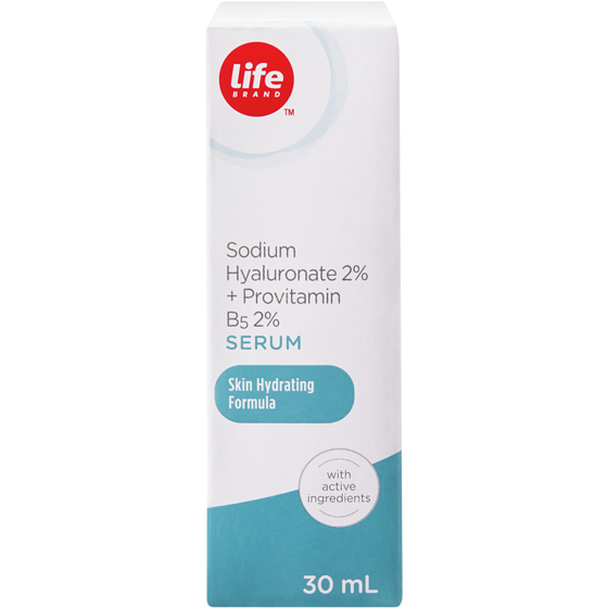Life Brand Sodium Hyaluronate 2% and Provitamin B5 2% Serum 30 ml, $23.30/100ml
