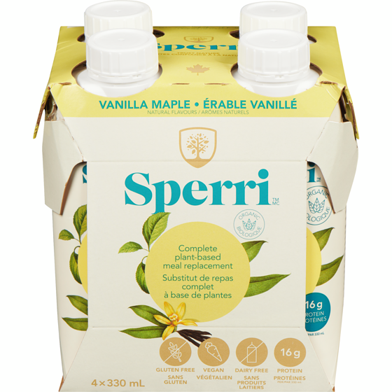 Sperri Complete Plant-Based Meal Replacement Vanilla Maple 4x330.0 ml, $1.29/100ml