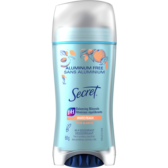 Secret Aluminum Free Deodorant for Women, White Peach 68 g, $14.69/100g