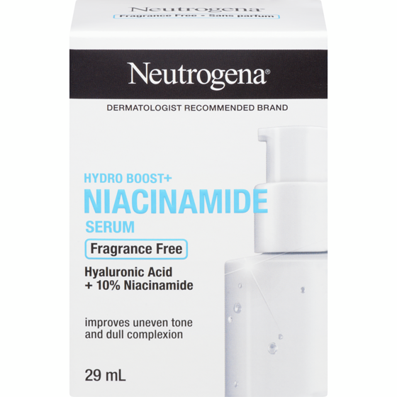 Neutrogena Hydro Boost Niacinamide Serum, Hyaluronic Acid, 10 Niacinamide Vitamin B3, Fragrance Free Facial Serum 29 ml, $110.31/100ml