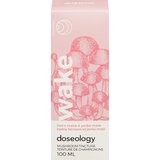 Doseology Wake - Lion’s Mane Mushroom & Yerba Mate Tincture 100 ml, $24.99/100ml