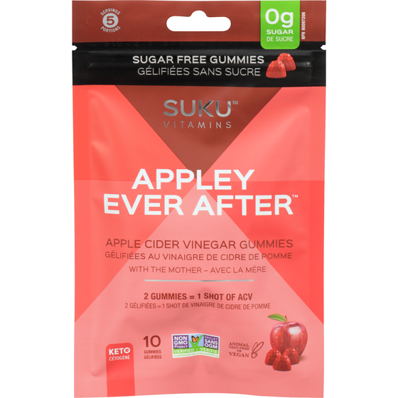 SUKU Appley Ever After Apple Cider Vinegar Gummies 10 ea, $0.80/1ea