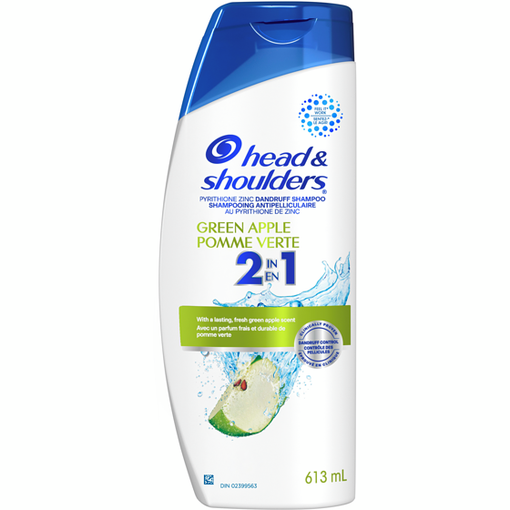 Head & Shoulders Green Apple 2-in-1 Shampoo + Conditioner 613 ml, $1.87/100ml