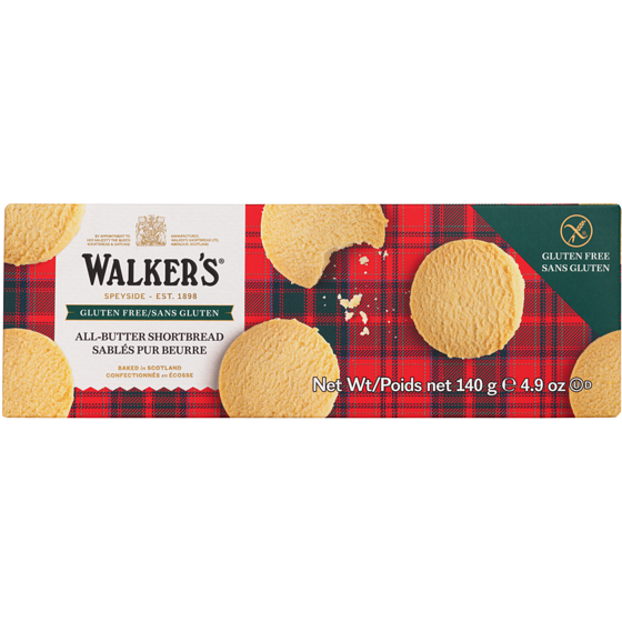 Walkers Gluten Free Shortbread Rounds 140 g, $5.71/100g