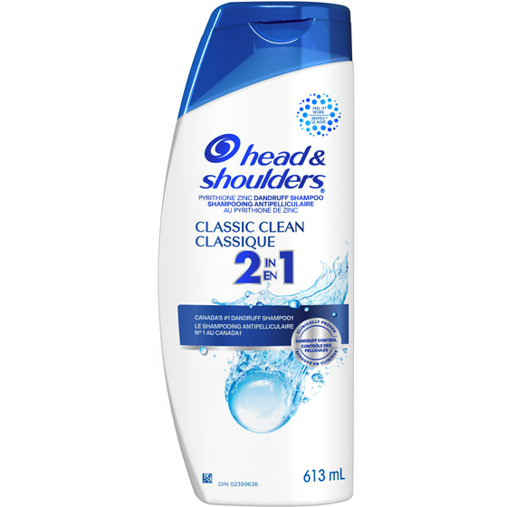 Head & Shoulders Shampooing et revitalisant 2 en 1 Classique 613 ml, 2,12 $/100ml