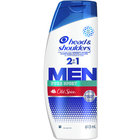 Head & Shoulders Mens 2 in 1 Dandruff Shampoo and Conditioner, Pure Sport 613 ml, $2.28/100ml