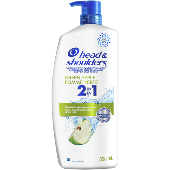 Head & Shoulders Shampooing et revitalisant 2 en 1 Pomme verte 835 ml, 1,86 $/100ml