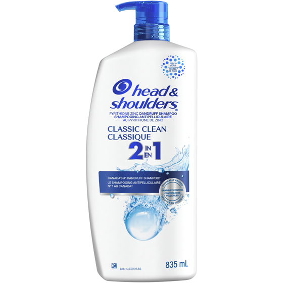 Head & Shoulders Shampooing et revitalisant 2 en 1 Classique 835 ml, 1,86 $/100ml