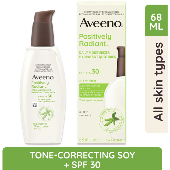 Aveeno Postively Radiant Daily Moisturizer SPF 30 68 ml, $45.57/100ml