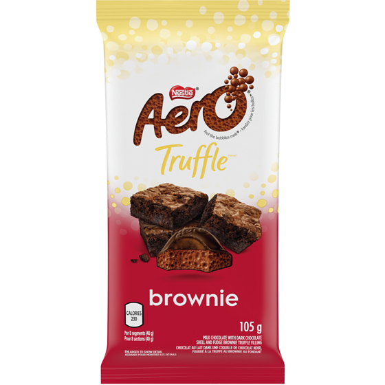 Aero Truffle Brownie Bar 105 g, $3.51/100g