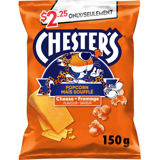 Chester's Popcorn Cheese Flavour Popcorn 150 g, $1.50/100g