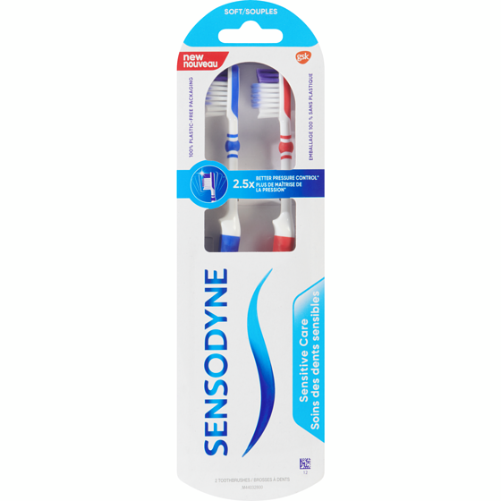 Sensodyne Sensitive Care Toothbrush, Soft Bristle, 2 Pack 2 ea, $6.00/1ea