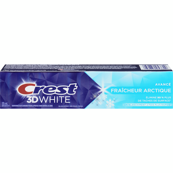 Crest Dentifrice 3D White, arctic fresh 135 ml, 7,40 $/100ml