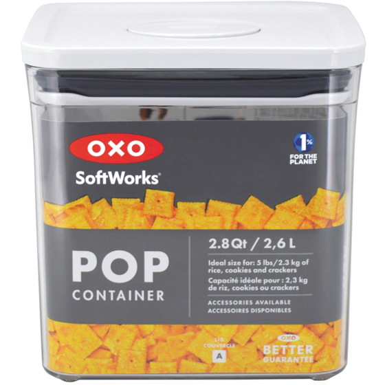 Oxo Softworks POP 2.0 Big Square Short Container 1 ea, $20.00/1ea
