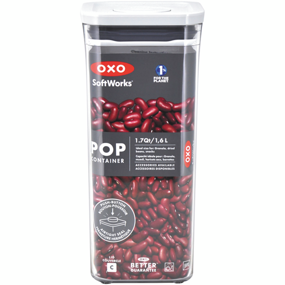 Oxo Softworks POP 2.0 Rectangle Short Container 1 ea, $18.00/1ea