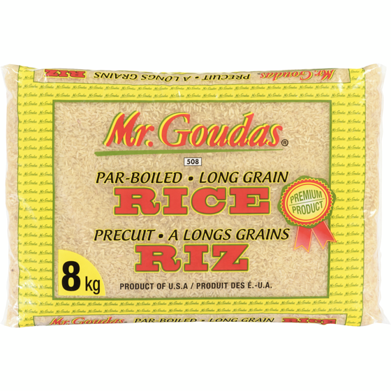 Mr Goudas Rice Par-Boiled Long Grain 8 kg, $0.26/100g