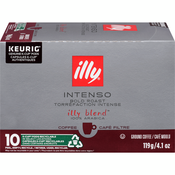 Illy Intenso café moulu torréfaction intense 119 g, 12,60 $/100g