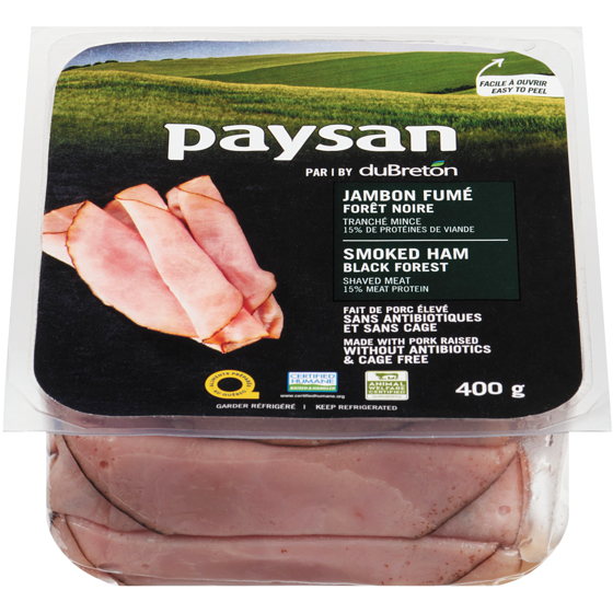 Paysan Jambon fumé Forêt-Noire 400 g, 3,25 $/100g