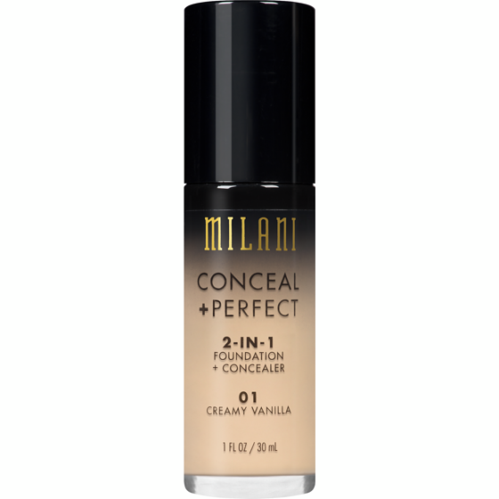 Milani Conceal + Perfect 2-In-1 Foundation + Concealer 01 Creamy Vanilla 1 ea, $13.99/1ea