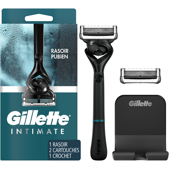 Gillette Intimate Pubic Hair Razor for Men, Men’s Pubic Razor for Manscaping, Gentle and Easy to Use, Designed For Pubic Hair, 1 Razor Handle, 2 Razor Blade Refills 1 ea, $28.99/1ea