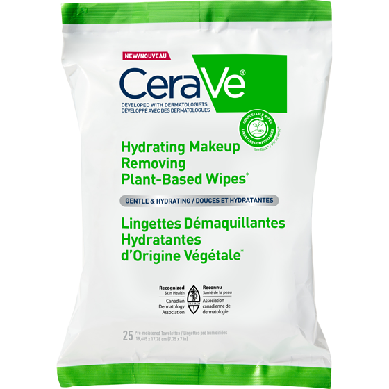 Cerave Hydrating Makeup Removing Plant-Based 25 ea, $0.53/1ea