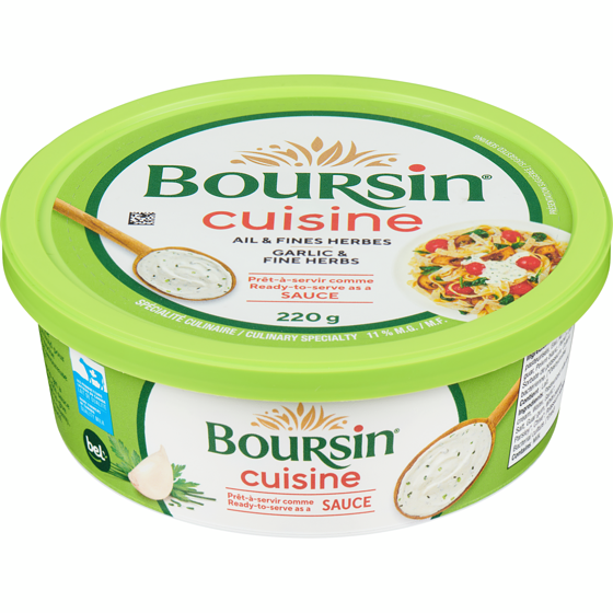 Boursin Cuisine Garlic & Fine Herbs 12 % M.F. 220 g, $3.63/100g