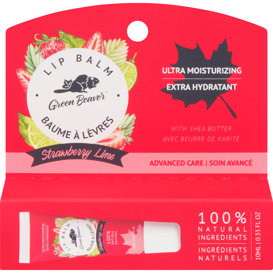 Green Beaver Jr Baume à lèvres strawberry lime 10 ml, 55,00 $/100ml