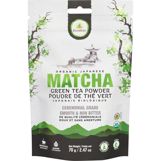 Ecoideas Green Tea Powder Organic Japanese Matcha 70 g, $34.27/100g