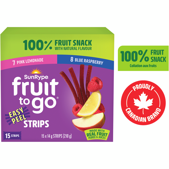 SunRype Fruit to Go Fun Flavours 100% Fruit Snack 210 g, $4.28/100g