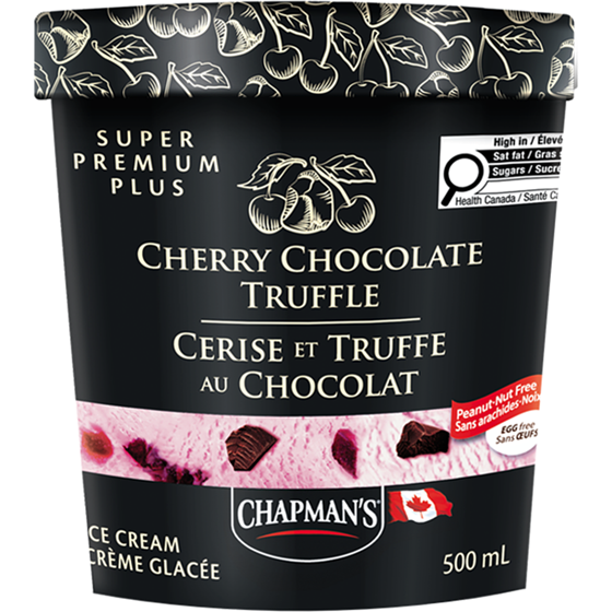 Chapmans Super Premium Plus Ice Cream Cherry Chocolate Truffle 500 ml, $1.20/100ml