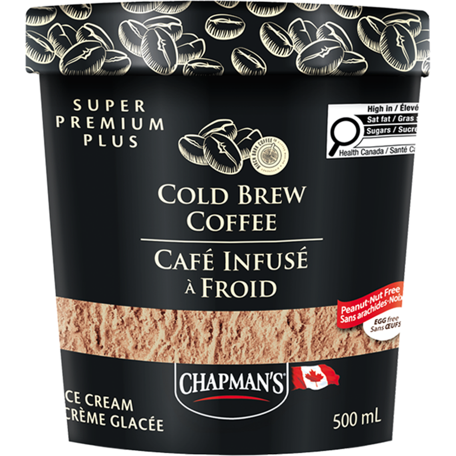 Calories in Chapmans Super Premium Plus Ice Cream Cold Brew Coffee